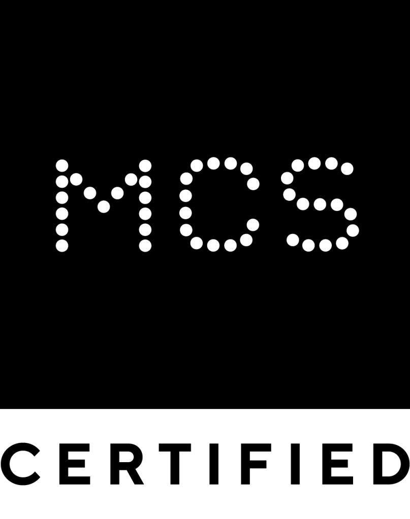 MCS certification logo in black